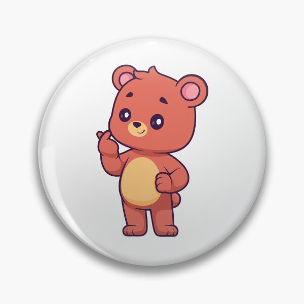Item preview, Cute Teddy Bear Making Finger Heart K-Pop Style designed and sold by Lorraine N 	 Morneau.