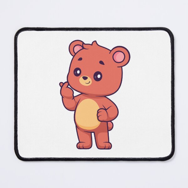 Item preview, Cute Teddy Bear Making Finger Heart K-Pop Style designed and sold by Lorraine N Morneau.