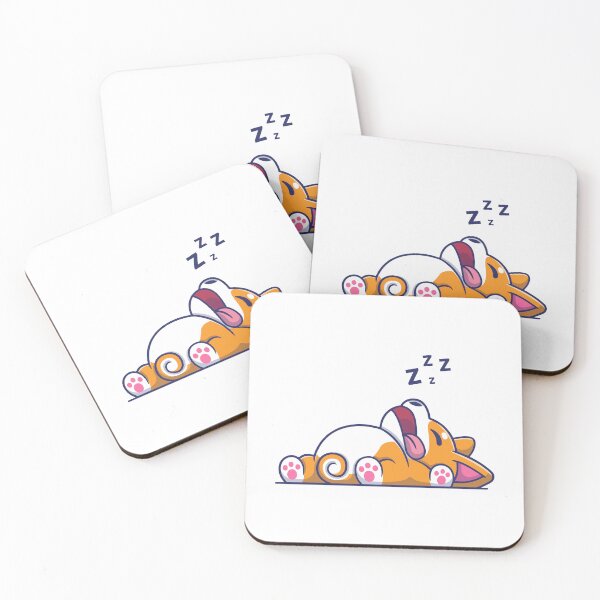 Item preview, Cute Sleeping Corgi Dog Snoring Cartoon designed and sold by Lorraine N 	 Morneau.