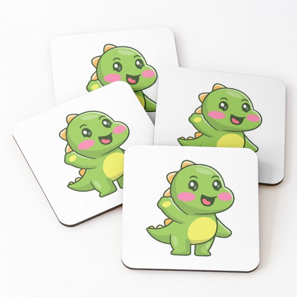 Item preview, Cute Happy Green Dinosaur Waving Cartoon designed and sold by Lorraine N 	 Morneau.