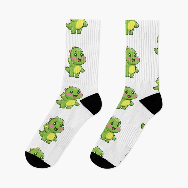 Item preview, Cute Happy Green Dinosaur Waving Cartoon designed and sold by Lorraine N 	 Morneau.