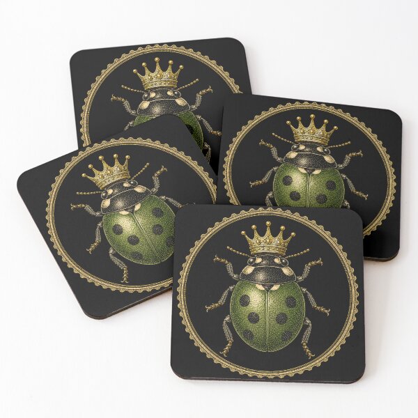Item preview, Regal Ladybug Vintage Stamp Illustration designed and sold by Soul Garden Studio.