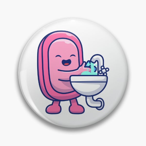 Item preview, Cute Soap Bar Washing Hands Cartoon designed and sold by Lorraine N 	 Morneau.