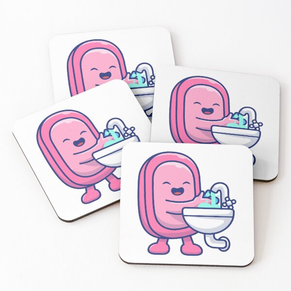 Item preview, Cute Soap Bar Washing Hands Cartoon designed and sold by Lorraine N 	 Morneau.