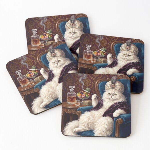 Item preview, Classy Black Cat and Cigarette Wall Art designed and sold by Eiwaprints.