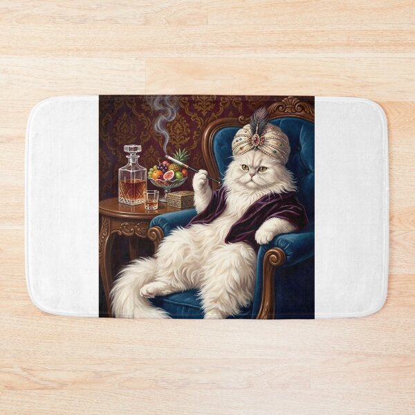 Item preview, Classy Black Cat and Cigarette Wall Art designed and sold by Eiwaprints.