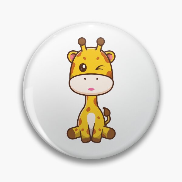 Item preview, Cute Chibi Winking Giraffe Cartoon designed and sold by Lorraine N 	 Morneau.