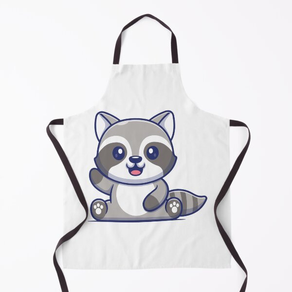 Item preview, Cute Waving Raccoon Cartoon Sitting designed and sold by Lorraine N Morneau.