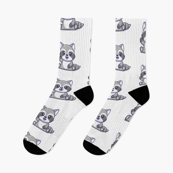 Item preview, Cute Waving Raccoon Cartoon Sitting designed and sold by Lorraine N 	 Morneau.