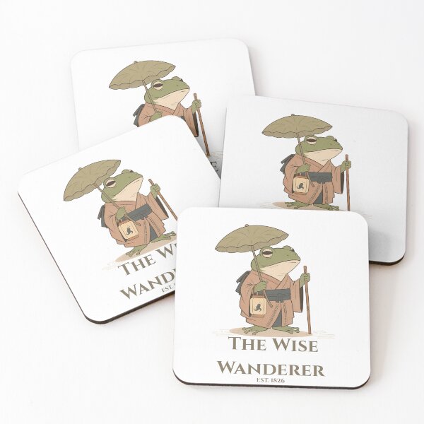 Item preview, The Wise Wanderer Frog - Japanese Ukiyo-e Style Illustration designed and sold by فيلورا95.