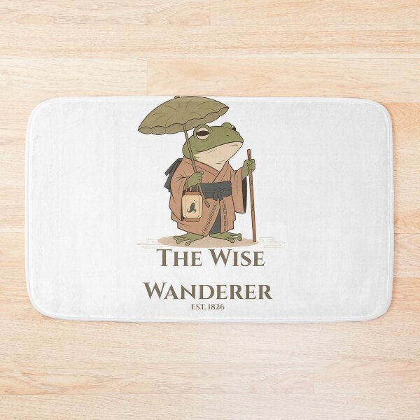 Item preview, The Wise Wanderer Frog - Japanese Ukiyo-e Style Illustration designed and sold by فيلورا95.