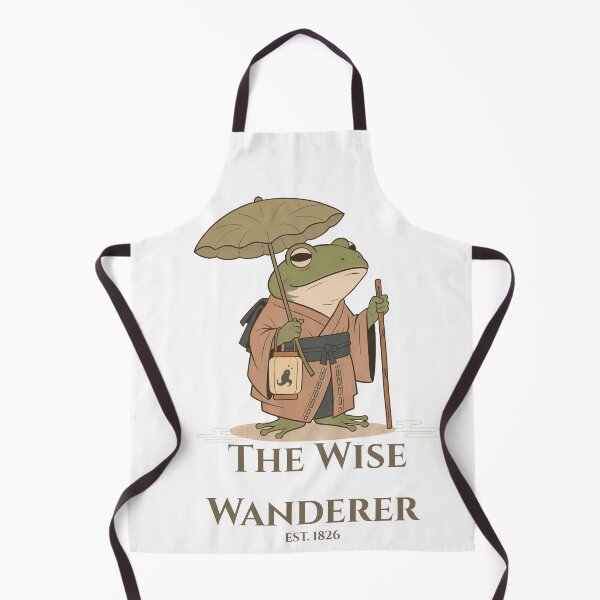 Item preview, The Wise Wanderer Frog - Japanese Ukiyo-e Style Illustration designed and sold by فيلورا95.