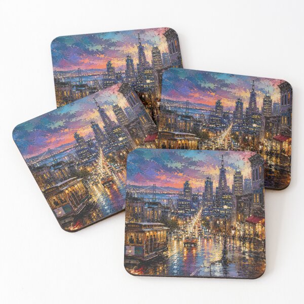 Item preview, Impressionist City Evening Glow designed and sold by SaryaSmyth19.