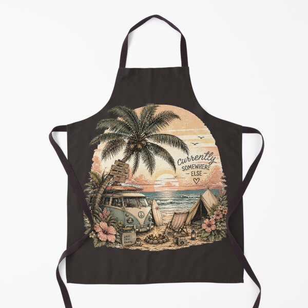 Item preview, Currently Somewhere Else – Retro Beach Van Aesthetic designed and sold by BeaVibes.