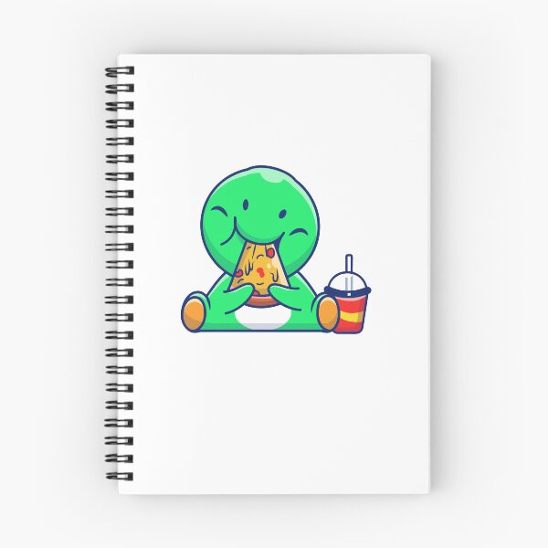 Item preview, Cute Green Monster Eating Pizza Slice designed and sold by Lorraine N 	 Morneau.