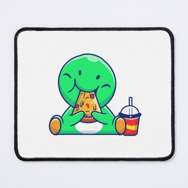 Item preview, Cute Green Monster Eating Pizza Slice designed and sold by Lorraine N 	 Morneau.