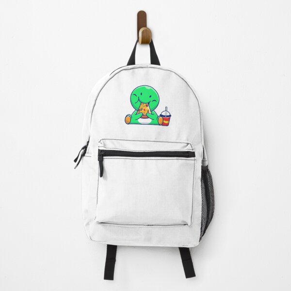 Item preview, Cute Green Monster Eating Pizza Slice designed and sold by Lorraine N Morneau.
