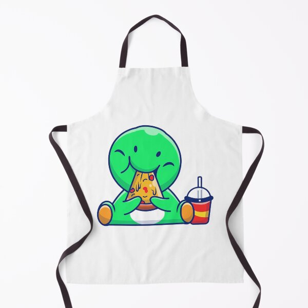 Item preview, Cute Green Monster Eating Pizza Slice designed and sold by Lorraine N Morneau.