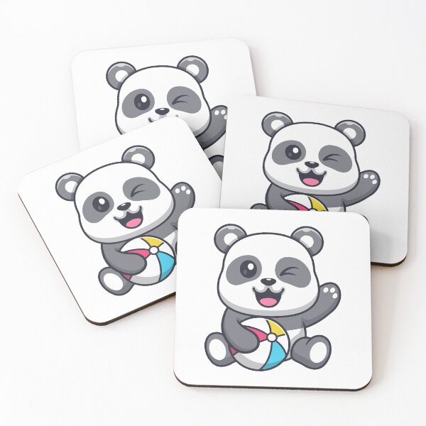 Item preview, Cute Winking Baby Panda Playing Beach Ball designed and sold by Lorraine N 	 Morneau.