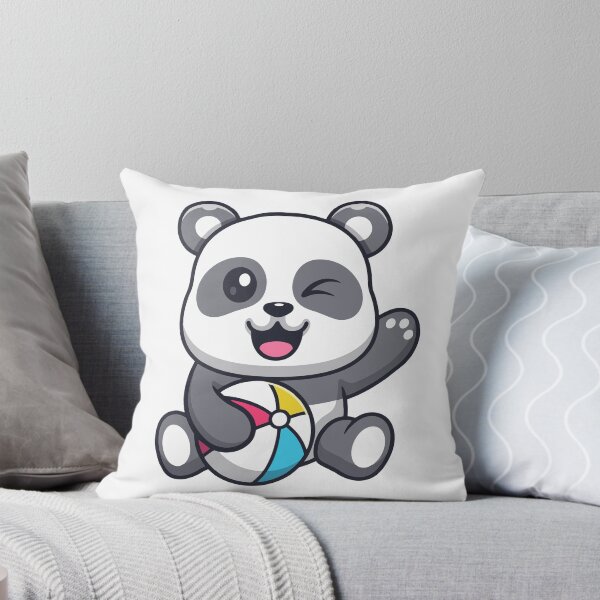 Item preview, Cute Winking Baby Panda Playing Beach Ball designed and sold by Lorraine N 	 Morneau.
