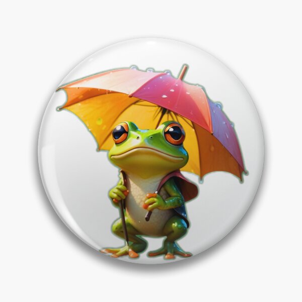 Item preview, Dapper Rain Frog with Umbrella designed and sold by Madhav Creations Studio.