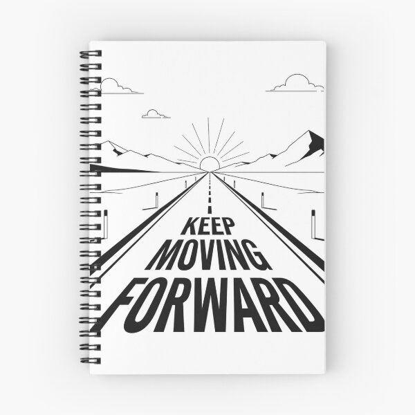 Item preview, Keep Moving Forward Minimal Road Graphic Tee designed and sold by MaynyStudio.