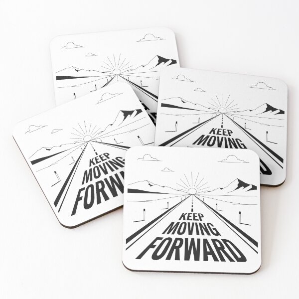 Item preview, Keep Moving Forward Minimal Road Graphic Tee designed and sold by MaynyStudio.