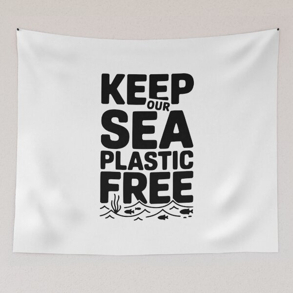 Item preview, Keep Our Sea Plastic Free designed and sold by Frank Ring.
