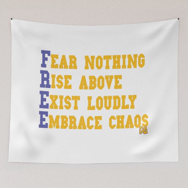 Item preview, FREE Acronym Fear Nothing Varsity Typography Streetwear Graphic designed and sold by DesignArtist.ia.