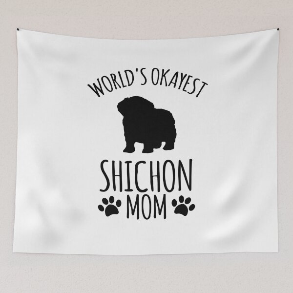Item preview, Worlds Okayest Shichon Mom - Dog Mom designed and sold by kindxinn.
