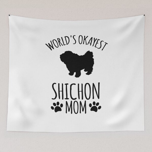 Item preview, Worlds Okayest Shichon Mom - Dog Mom designed and sold by kindxinn.