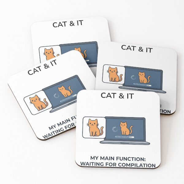 Item preview, Funny Programmer Gift My Main Function Waiting For  Compilation Cat Developer Humor Shirt Coder Gift designed and sold by Dev Mode.