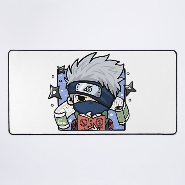 Item preview, Kakashi Hatake Chibi Ninja Reading Scroll Cute Anime Art designed and sold by Dyan4.