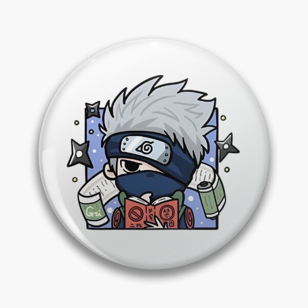 Item preview, Kakashi Hatake Chibi Ninja Reading Scroll Cute Anime Art  designed and sold by Dyan4.