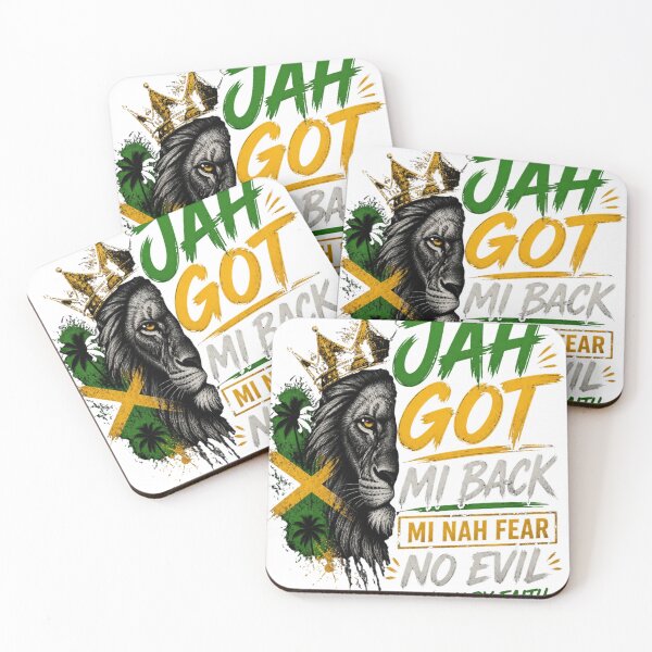 Item preview, Jah Got Mi Back – Faith Over Fear designed and sold by IslandQuoteShop.