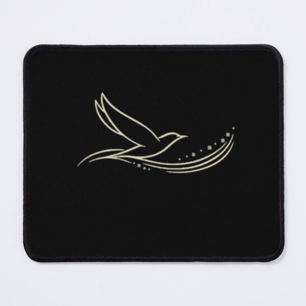 Item preview, Minimalist Flying Bird Line Art Aesthetic Back Print designed and sold by Inkfino.