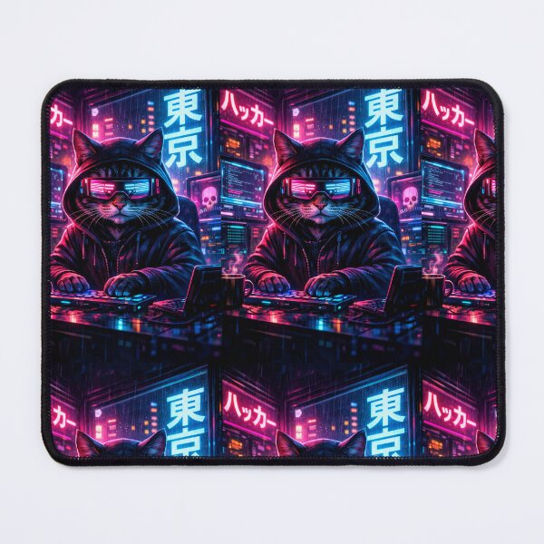 Item preview, Tokyo Neon Cat Hacker designed and sold by Neo Tokio.