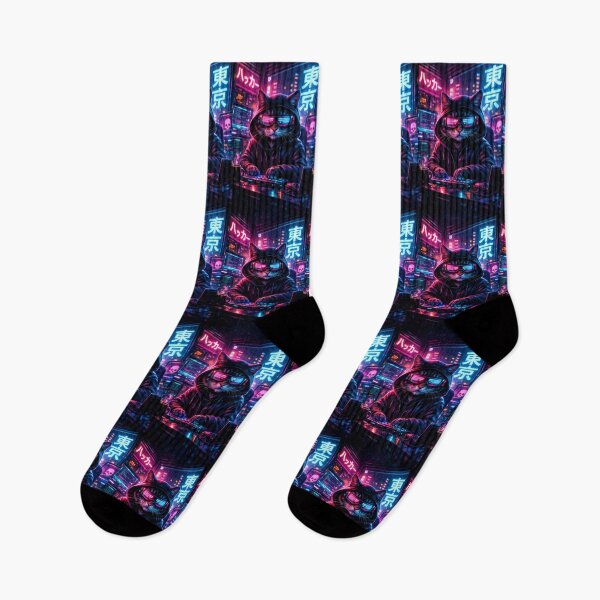 Item preview, Tokyo Neon Cat Hacker designed and sold by Neo Tokio.