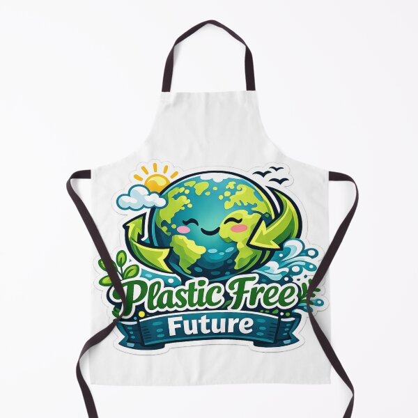 Item preview, Plastic Free Future – Eco Awareness Sticker designed and sold by BrightMindPrint.