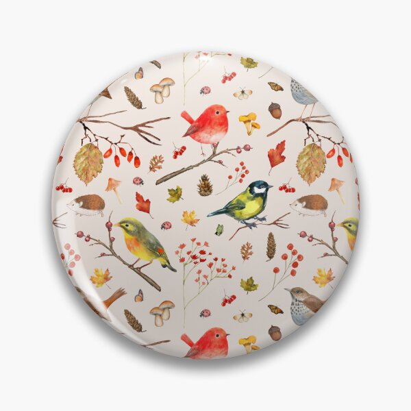 Item preview, Birds and leaves designed and sold by PatternCreativa.