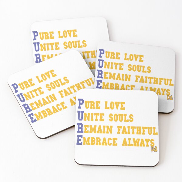 Item preview, PURE Acronym Love Unite Souls Varsity Typography Streetwear Graphic designed and sold by DesignArtist.ia.