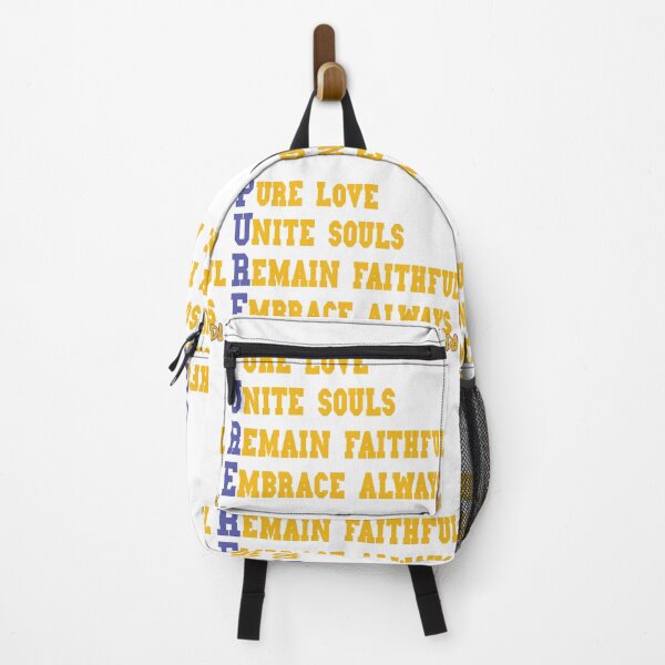 Item preview, PURE Acronym Love Unite Souls Varsity Typography Streetwear Graphic designed and sold by DesignArtist.ia.