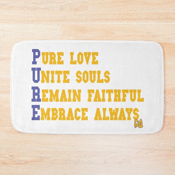 Item preview, PURE Acronym Love Unite Souls Varsity Typography Streetwear Graphic designed and sold by DesignArtist.ia.