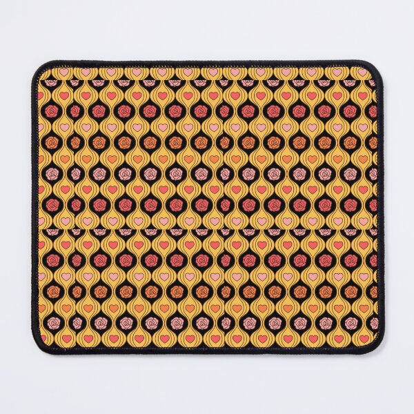 Item preview, Retro 70s Roses & Hearts Ogee Pattern – Groovy Valentine Floral Repeat Design designed and sold by DERA RAY.