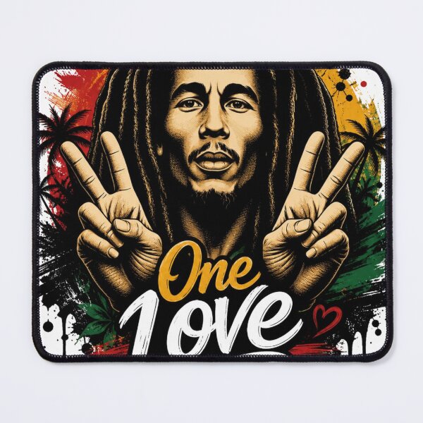 Item preview, Bob Marley One Love Reggae Art designed and sold by IslandQuoteShop.