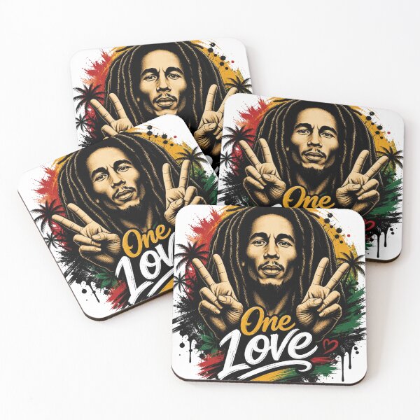 Item preview, Bob Marley One Love Reggae Art designed and sold by IslandQuoteShop.