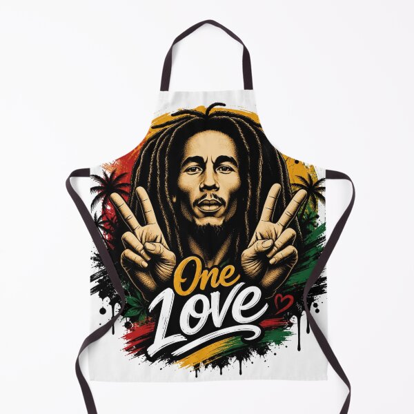 Item preview, Bob Marley One Love Reggae Art designed and sold by IslandQuoteShop.