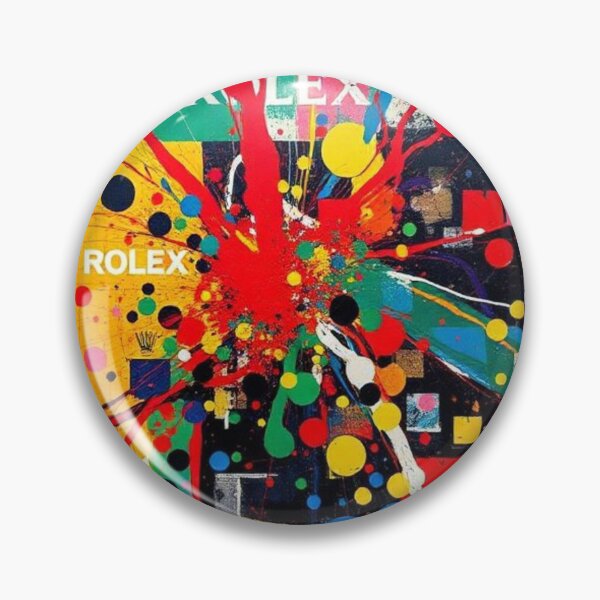 Item preview, Luxury Rolex-style typography on a multicolored paint background designed and sold by RAISC.