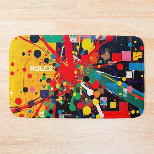 Item preview, Luxury Rolex-style typography on a multicolored paint background designed and sold by RAISC.