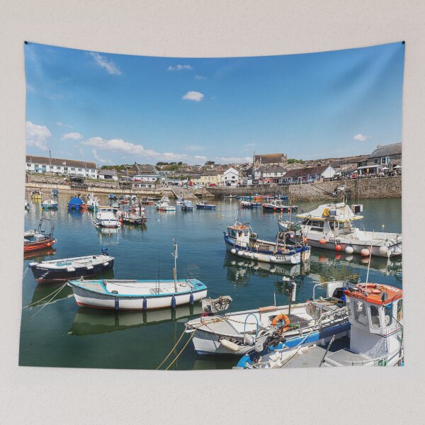 Item preview, Porthleven Harbour And Boats, Cornwall, England designed and sold by Paul Thompson Photography.